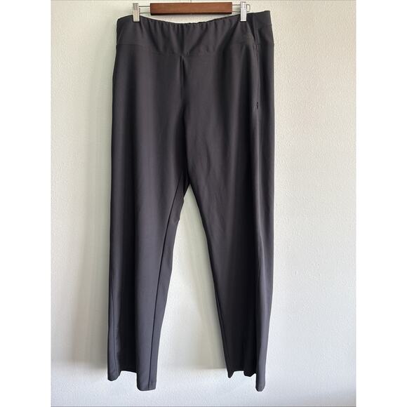 The North Face Womens Size XL Flash Dry Athletic Pants Workout Gray Zip Pockets - Picture 1 of 4